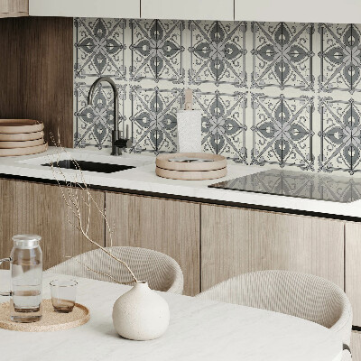 Pvc fliesen Symmetrisches Blumenmotiv