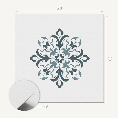 Vinyl fliesen Symmetrisches Blumenmuster