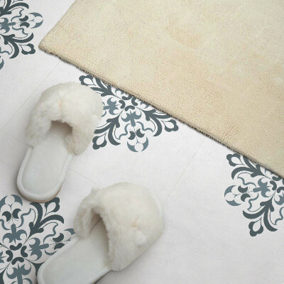 Vinyl fliesen Symmetrisches Blumenmuster