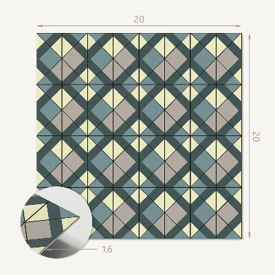Vinyl fliesen Geometrisches Schachbrettmuster