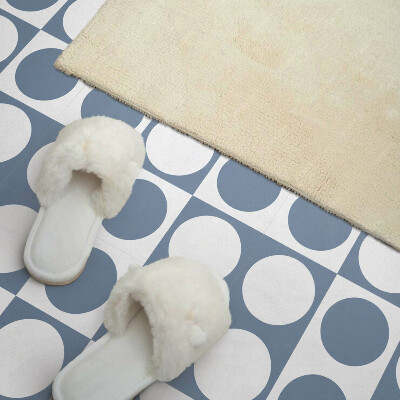 Vinyl fliesen selbstklebend Mesh-Kreise im geometrischen Stil