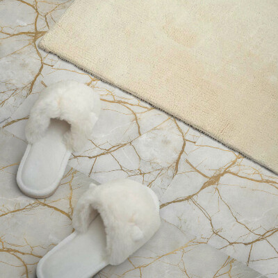 Vinyl fliesen selbstklebend Styling mit elegantem Marmormuster