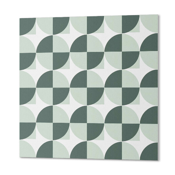 Vinyl fliesen selbstklebend Geometrische Formen aus Kreisen und Quadraten