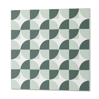 Vinyl fliesen selbstklebend Geometrische Formen aus Kreisen und Quadraten