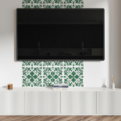 Pvc fliesen Ornamentale Pflanzenmuster im klassischen Stil