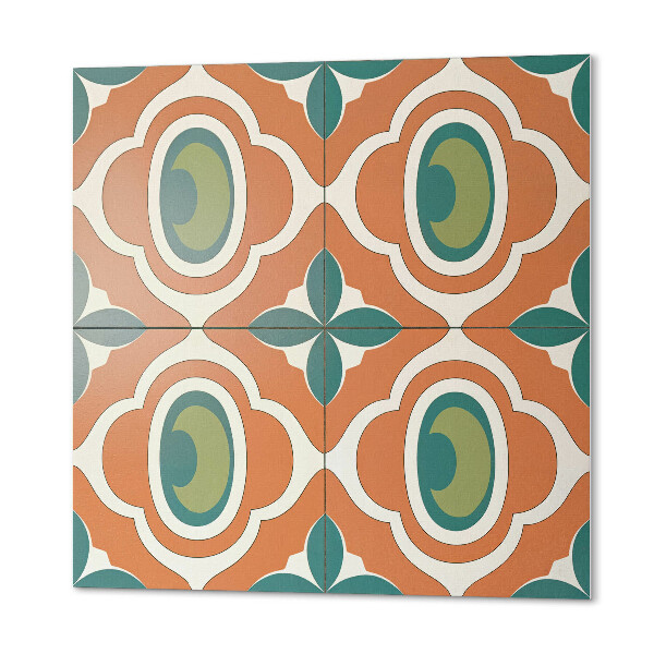 Vinyl fliesen Ein Pflanzenmotiv in Form eines Mosaiks