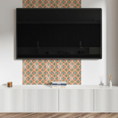 Vinyl fliesen Ein Pflanzenmotiv in Form eines Mosaiks