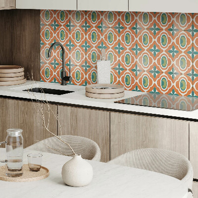Vinyl fliesen Ein Pflanzenmotiv in Form eines Mosaiks