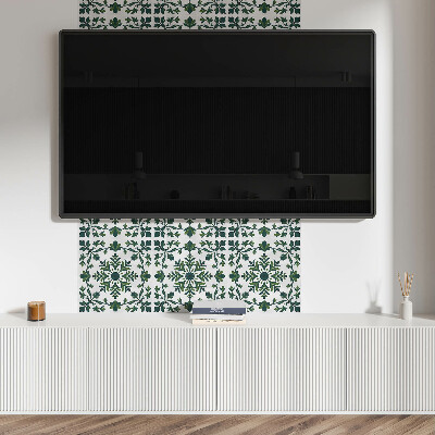 Vinyl fliesen Ornamente mit Pflanzenmotiv