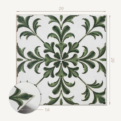 Pvc fliesen Blumenmotiv auf der Fliese