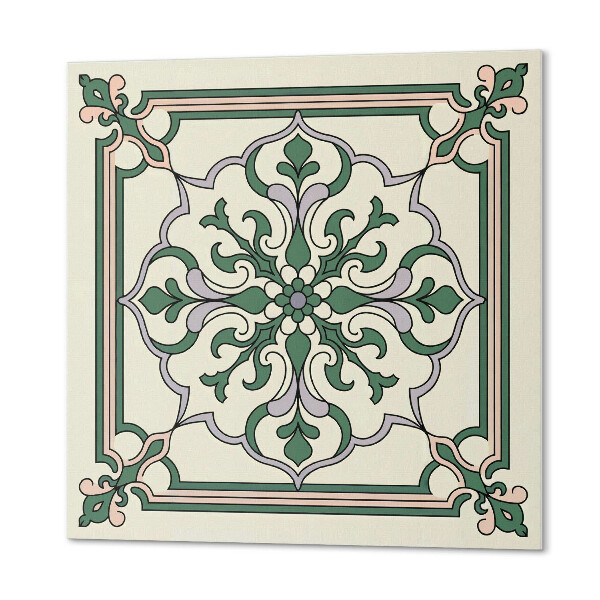 Pvc fliesen Ornamente im floralen Muster