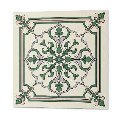 Pvc fliesen Ornamente im floralen Muster