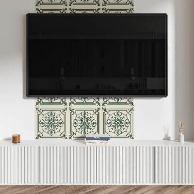 Pvc fliesen Ornamente im floralen Muster