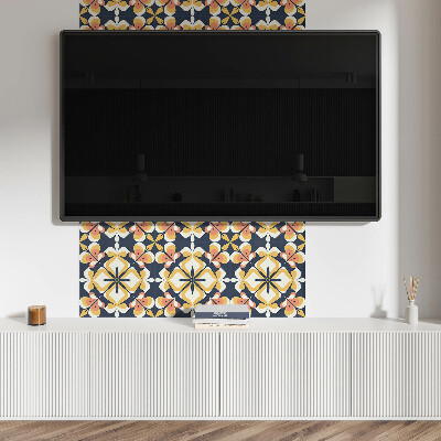 Vinyl fliesen Geometrie im floralen Stil