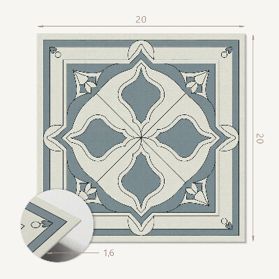 Pvc fliesen Blumenmuster auf Fliesen