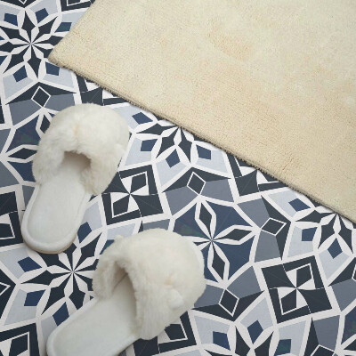 Vinyl fliesen Ein geometrisches Blumenmuster