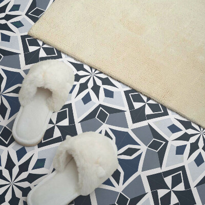 Vinyl fliesen Ein geometrisches Blumenmuster