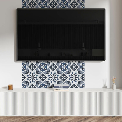 Vinyl fliesen Ein geometrisches Blumenmuster