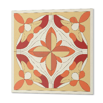 Vinyl fliesen Ein modernes Blumenmotiv in abstrakter Version