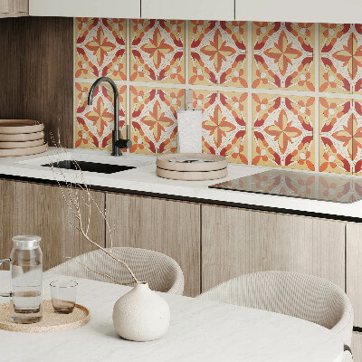 Vinyl fliesen Ein modernes Blumenmotiv in abstrakter Version