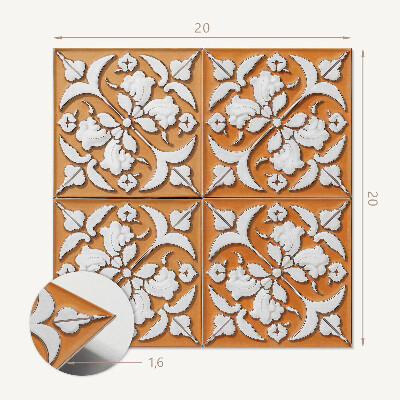 Pvc fliesen Ein elegantes Blumenmotiv