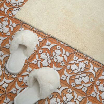 Pvc fliesen Ein elegantes Blumenmotiv