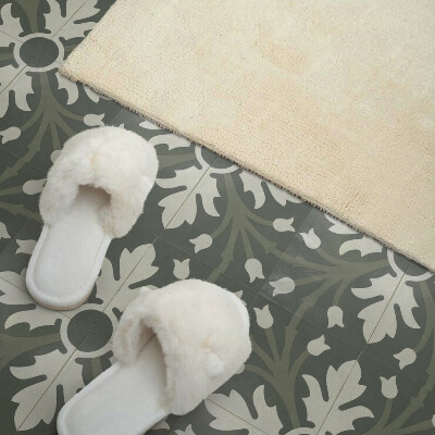 Pvc fliesen Blumenmuster auf Keramik