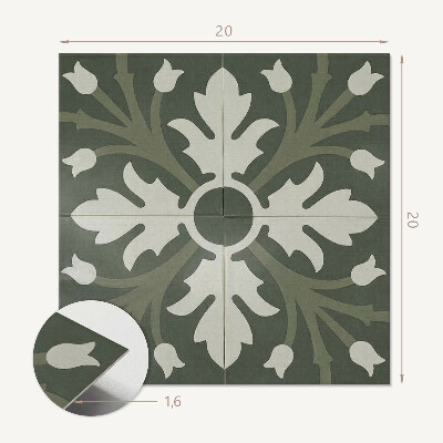Pvc fliesen Blumenmuster auf Keramik