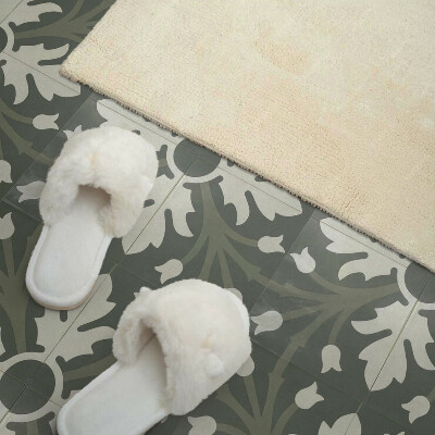 Pvc fliesen Blumenmuster auf Keramik