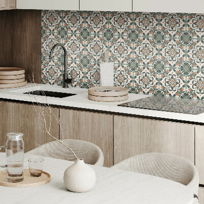 Vinyl fliesen Blumenmuster mit Blattakzenten
