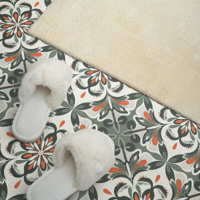 Vinyl fliesen Blumenmuster mit Blattakzenten