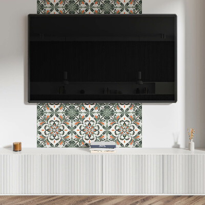 Vinyl fliesen Blumenmuster mit Blattakzenten