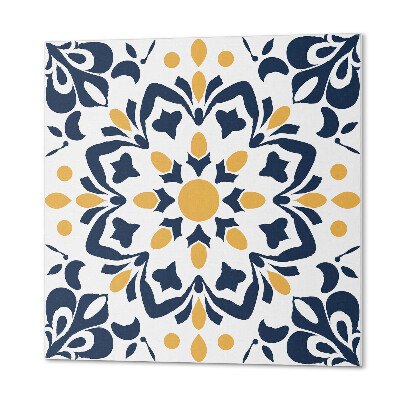 Vinyl fliesen selbstklebend Mandala mit Blumenmotiv
