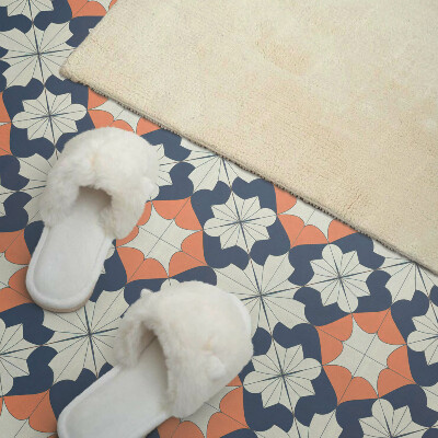 Pvc fliesen Stilvolles geometrisches Blumenmuster