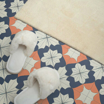 Pvc fliesen Stilvolles geometrisches Blumenmuster