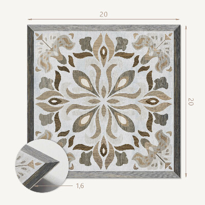 Vinyl fliesen selbstklebend Symmetrisches Blumenmuster