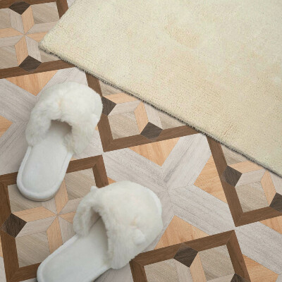 Vinyl fliesen Geometrisches Motiv in quadratischer Form