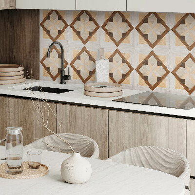 Vinyl fliesen Geometrisches Motiv in quadratischer Form