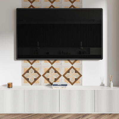 Vinyl fliesen Geometrisches Motiv in quadratischer Form