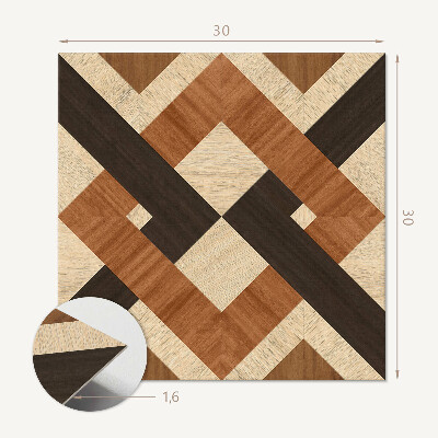 Vinyl fliesen Holzformen in Geometrie