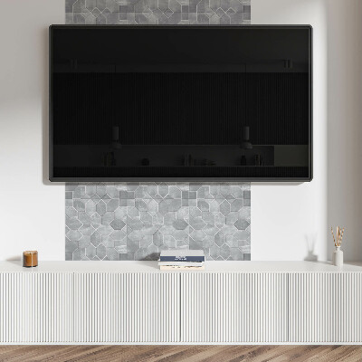 Pvc fliesen Mosaik-Sechseckmuster im modernen Stil