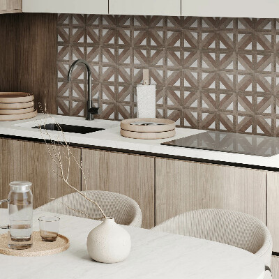 Vinyl fliesen Holzformen in einer Betonform