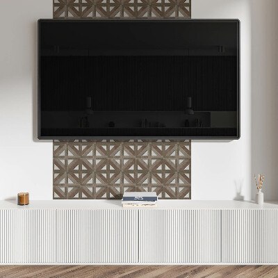 Vinyl fliesen Holzformen in einer Betonform