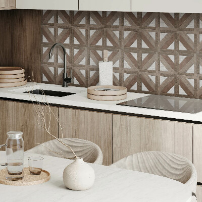 Vinyl fliesen Holzformen in einer Betonform