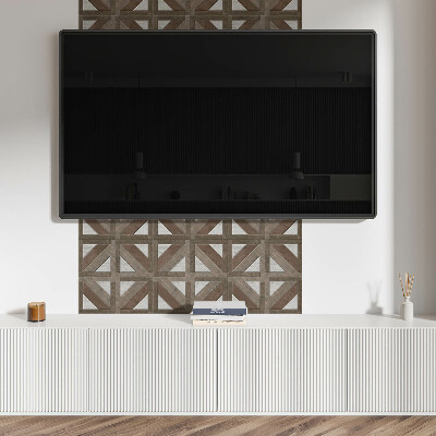Vinyl fliesen Holzformen in einer Betonform