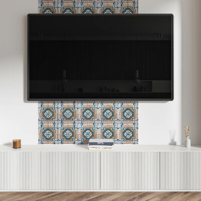 Pvc fliesen Ornamentales Mosaik im grafischen Stil