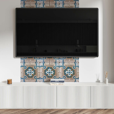 Pvc fliesen Ornamentales Mosaik im grafischen Stil