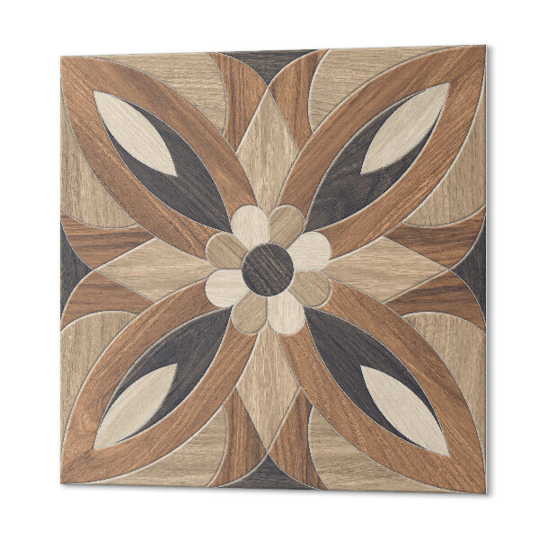 Pvc fliesen Holzblumen im Naturstil
