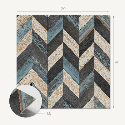 Vinyl fliesen selbstklebend Holzzickzack im modernen Stil