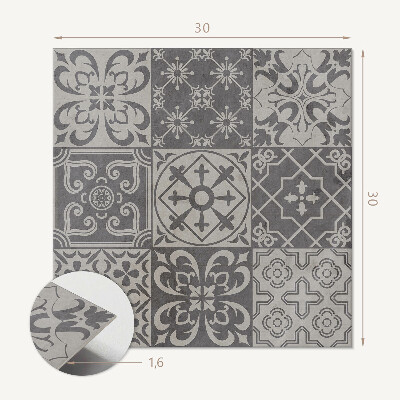 Pvc fliesen Drei mal drei Kachellayout